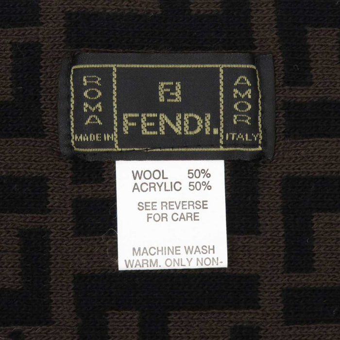 FENDI 
FF ウール 
ズッカ柄 マフラー