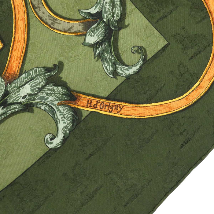 HERMES 
スカーフ 大判 シルク 
カレ 90 L'INSTRVCTION DV ROY 帝王学