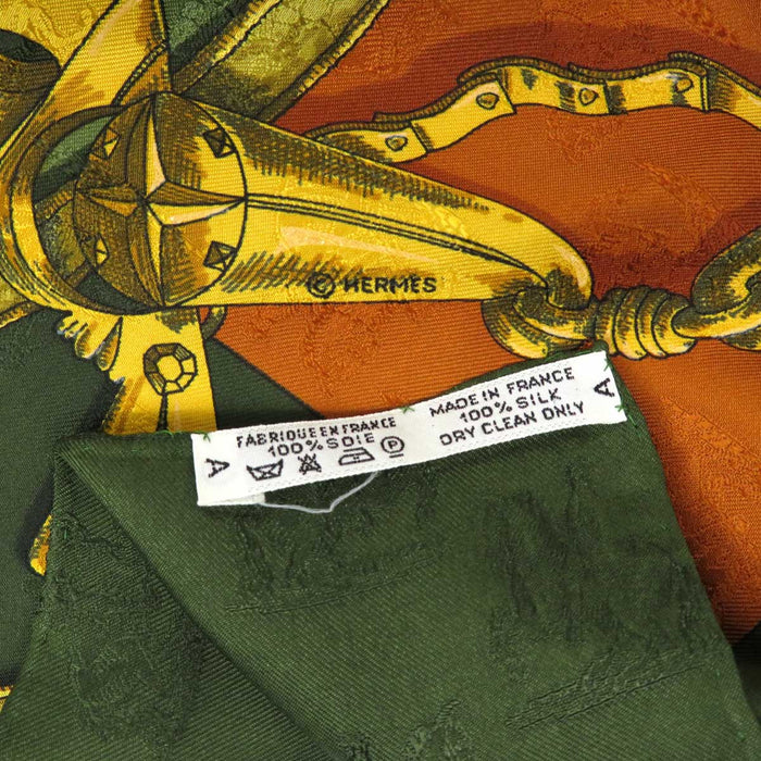 HERMES 
スカーフ 大判 シルク 
カレ 90 L'INSTRVCTION DV ROY 帝王学