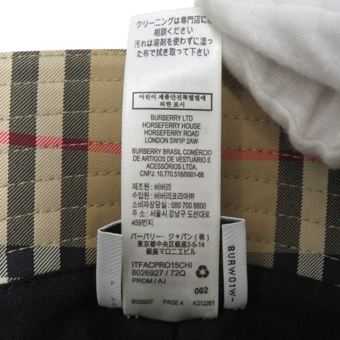 BURBERRY
Check Pattern All-over Pattern
Nova Check Bucket Hat