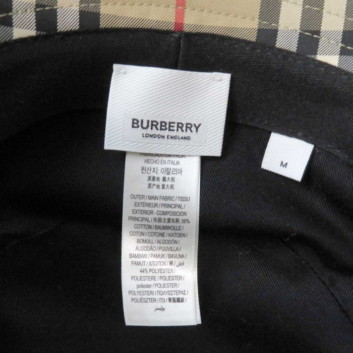 BURBERRY 
チェック柄 総柄 
ノバチェック バケットハット
