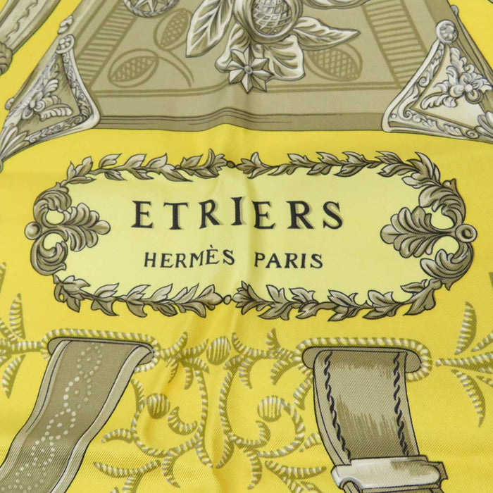 HERMES 
スカーフ 大判 シルク 馬具 
カレ 90 ETRIERS 鐙