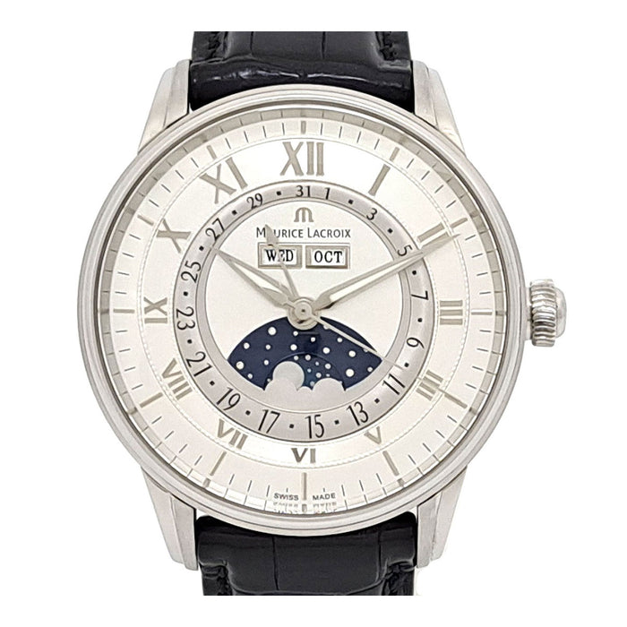 MAURICE LACROIX 
Masterpiece Fasi Lunari Calendario Triplo 
Con Garanzia