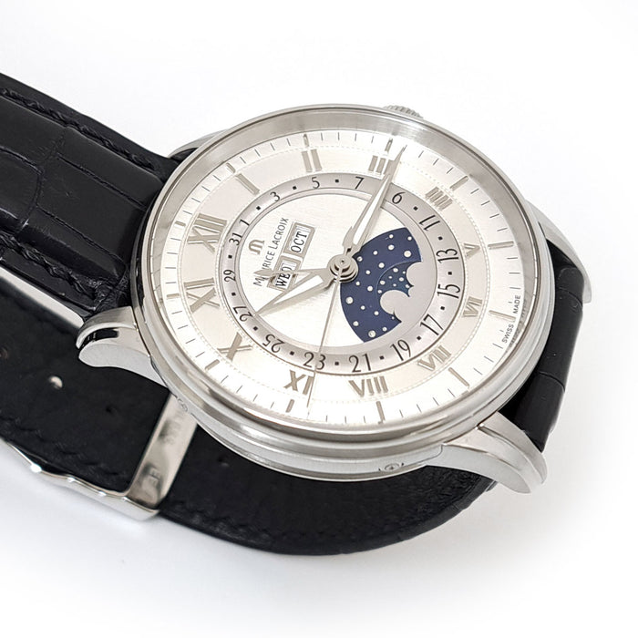 MAURICE LACROIX 
Masterpiece Fasi Lunari Calendario Triplo 
Con Garanzia