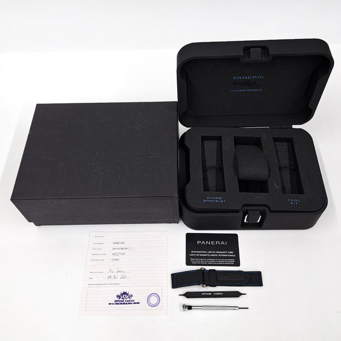 OFFICINE PANERAI 
サブマーシブル ブルー ノッテ 
箱ギャラ付