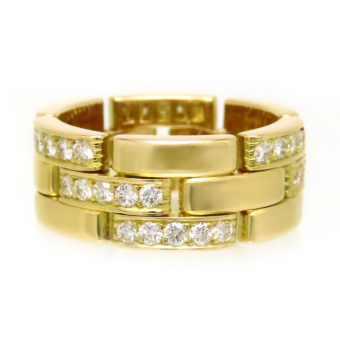 CARTIER 
マイヨン パンテール リング ハーフ ダイヤモンド