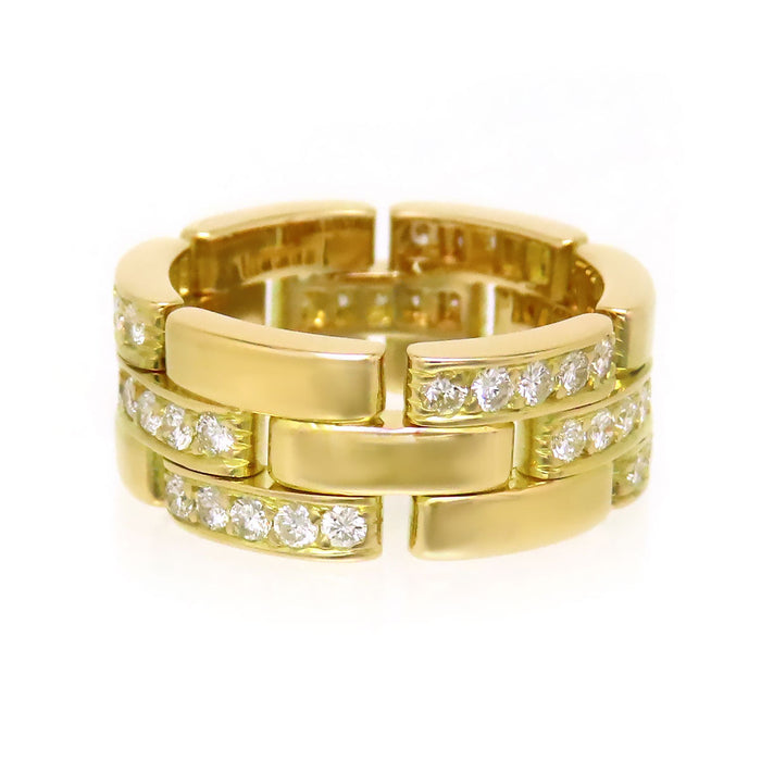 CARTIER 
マイヨン パンテール リング ハーフ ダイヤモンド