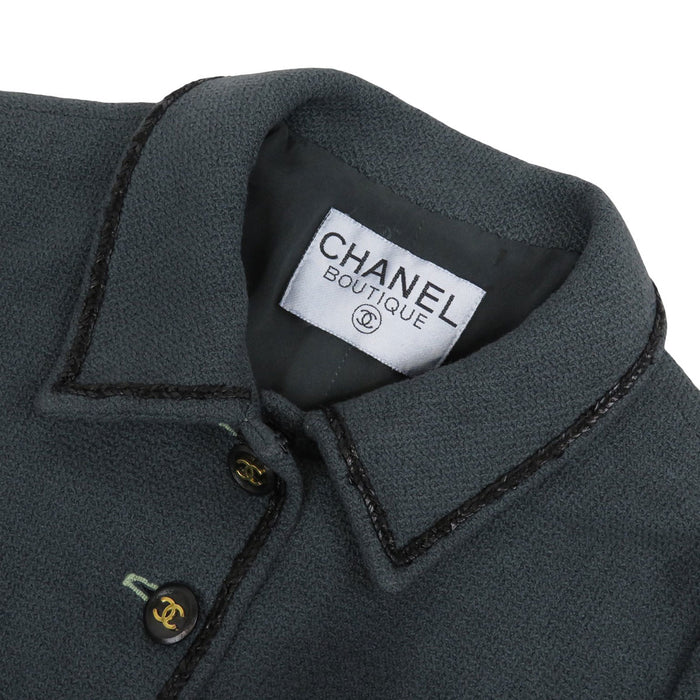 CHANEL 
COCO CC ココボタン 
ココマーク ツイード クロップド ジャケット