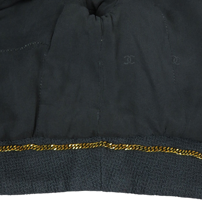 CHANEL 
COCO CC ココボタン 
ココマーク ツイード クロップド ジャケット