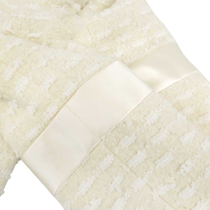 CHANEL 
COCO CC ココボタン ウール シルク 
ココマーク スカラップカラー ツイード ジャケット