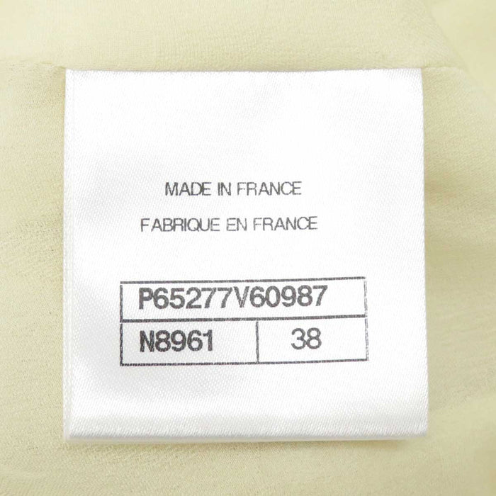 CHANEL 
COCO CC ココボタン ウール シルク 
ココマーク スカラップカラー ツイード ジャケット