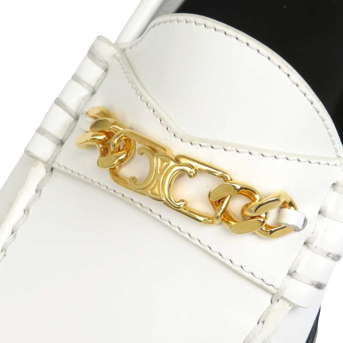 CELINE 
レザー 
トリオンフ チェーン ローファー