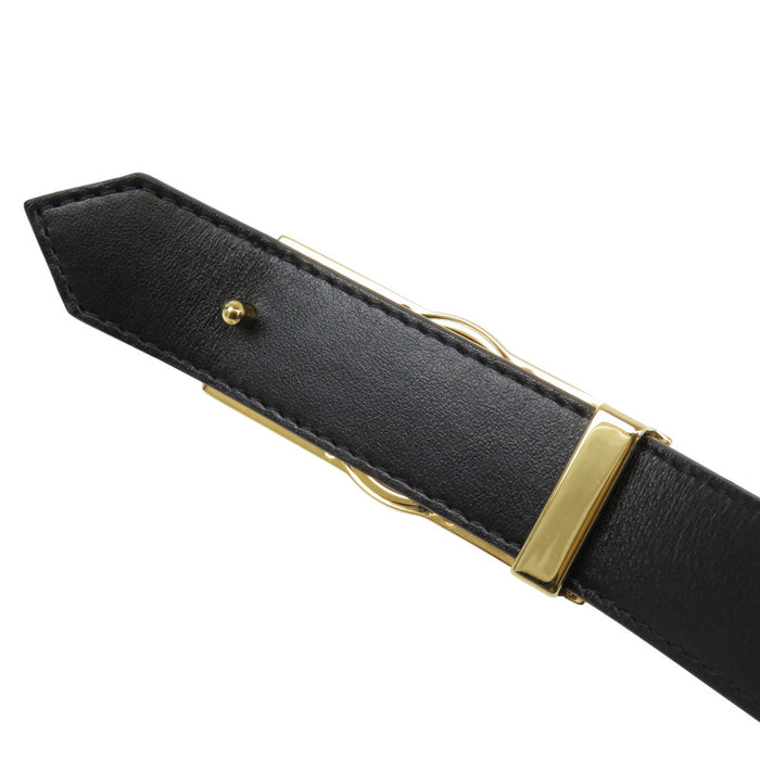 LOUIS VUITTON 
LV cercle logo couleur or ferrures 
Dauphine 25MM ceinture réversible 
Monogramme