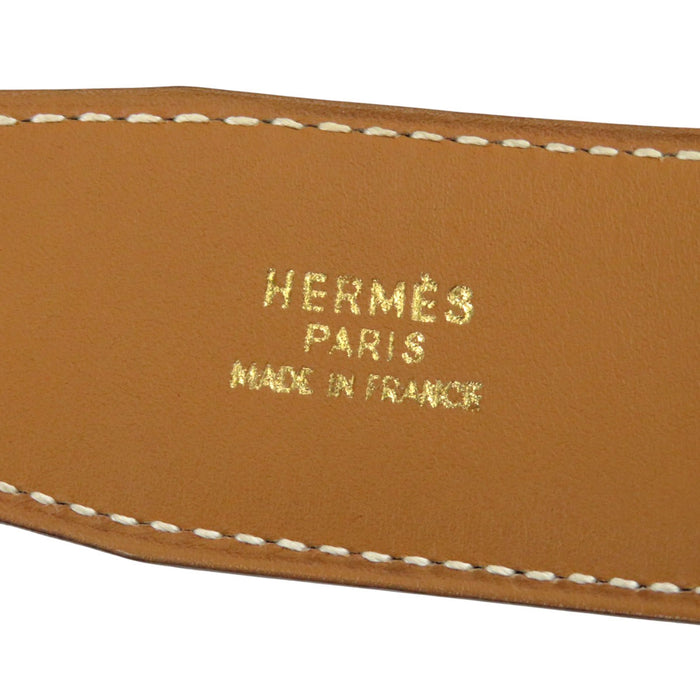 HERMES 
Ash □A incisione Finitura color oro 
Fibbia H reversibile Cintura in pelle 32MM