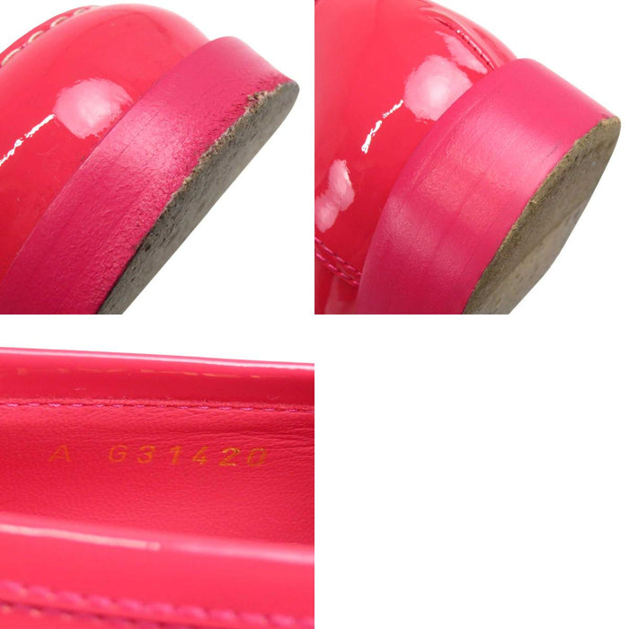 CHANEL 
COCO CC ロゴ 
ココマーク パテントレザー ローファー