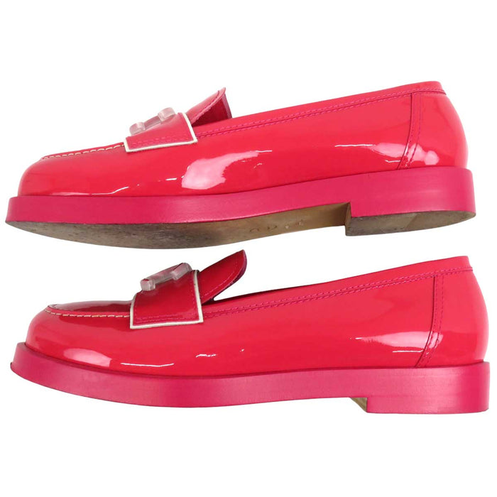 CHANEL 
COCO CC ロゴ 
ココマーク パテントレザー ローファー CHANEL -Authentic Pre-owned ローファー by TS Trading Co., Ltd.