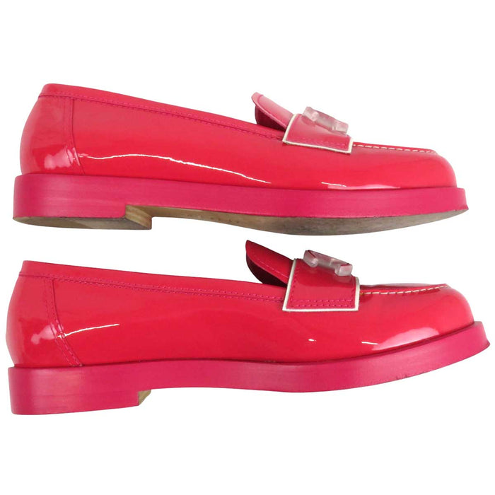 CHANEL 
COCO CC ロゴ 
ココマーク パテントレザー ローファー