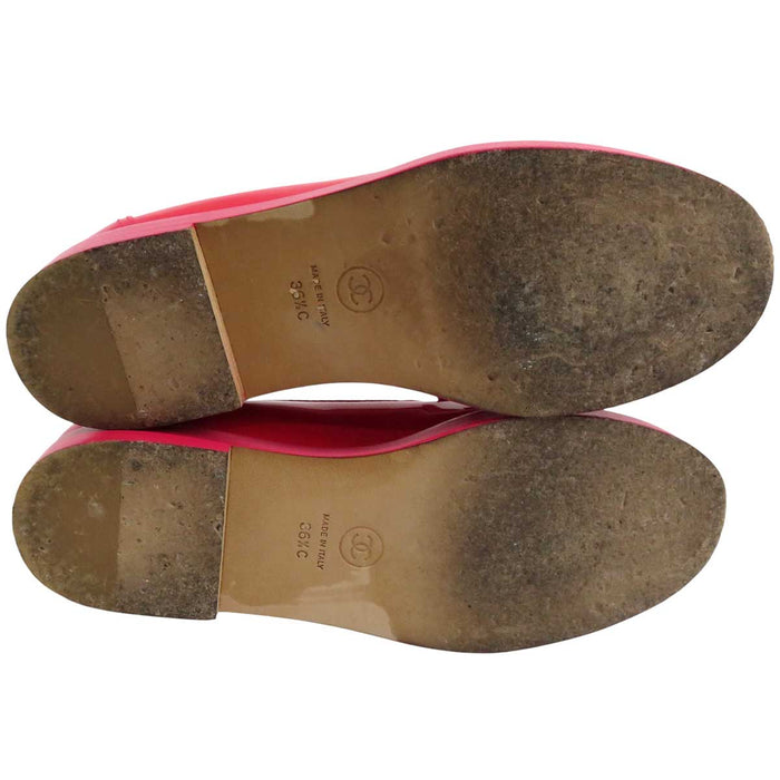 CHANEL 
COCO CC ロゴ 
ココマーク パテントレザー ローファー