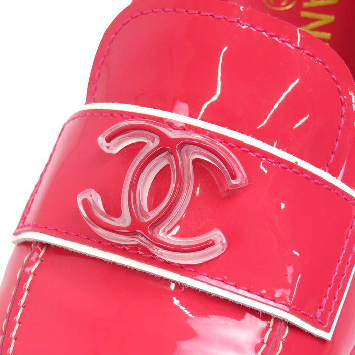 CHANEL 
COCO CC ロゴ 
ココマーク パテントレザー ローファー
