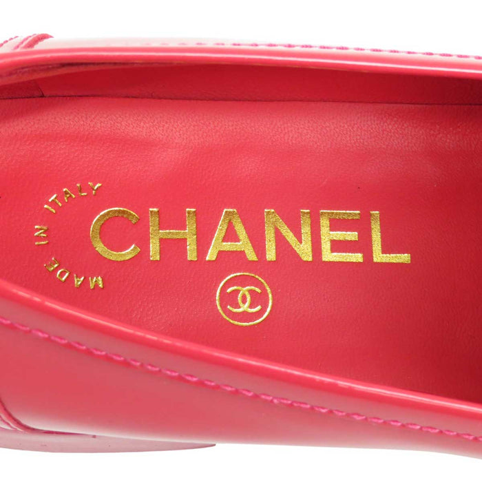 CHANEL 
COCO CC ロゴ 
ココマーク パテントレザー ローファー