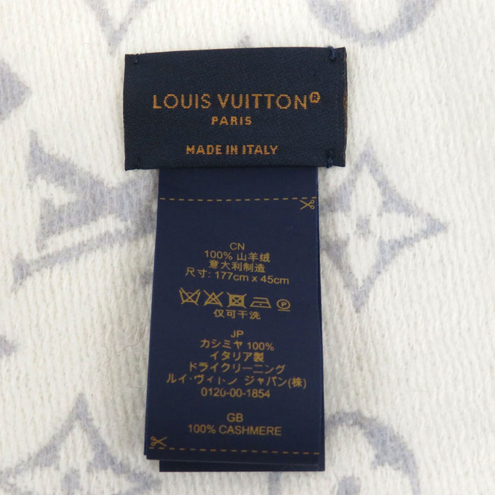 LOUIS VUITTON 
LV logo cuore motivo completo frange 
gioco su sciarpa in cashmere 
monogramma