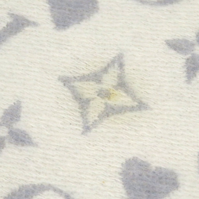 LOUIS VUITTON 
LV logo cuore motivo completo frange 
gioco su sciarpa in cashmere 
monogramma