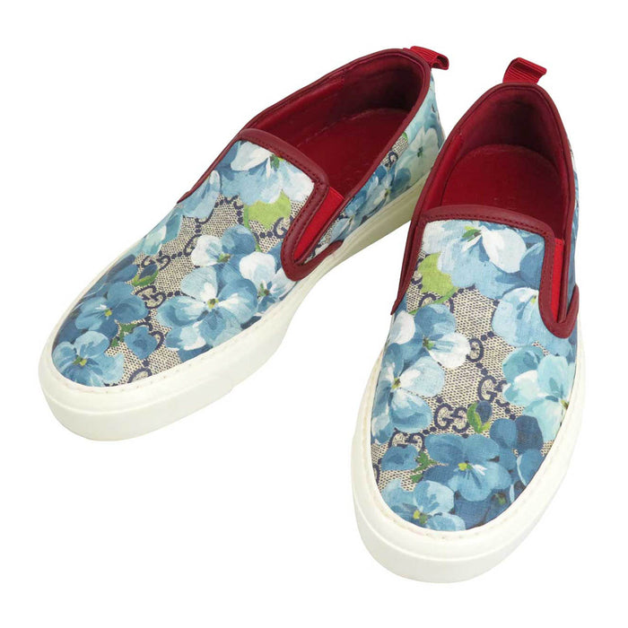 GUCCI 
フローラル レザー 
GG ブルームス スリッポン