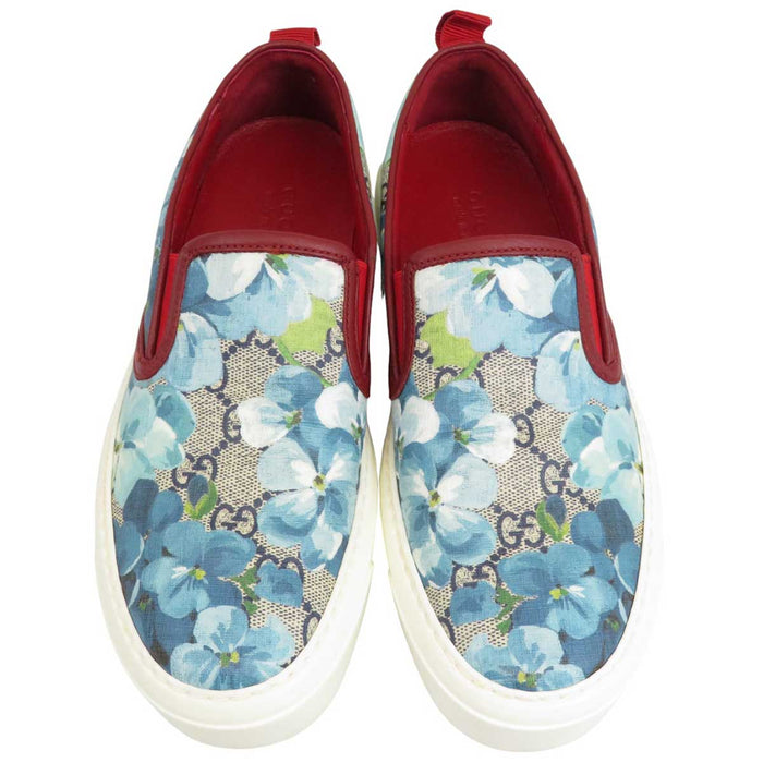 GUCCI 
フローラル レザー 
GG ブルームス スリッポン