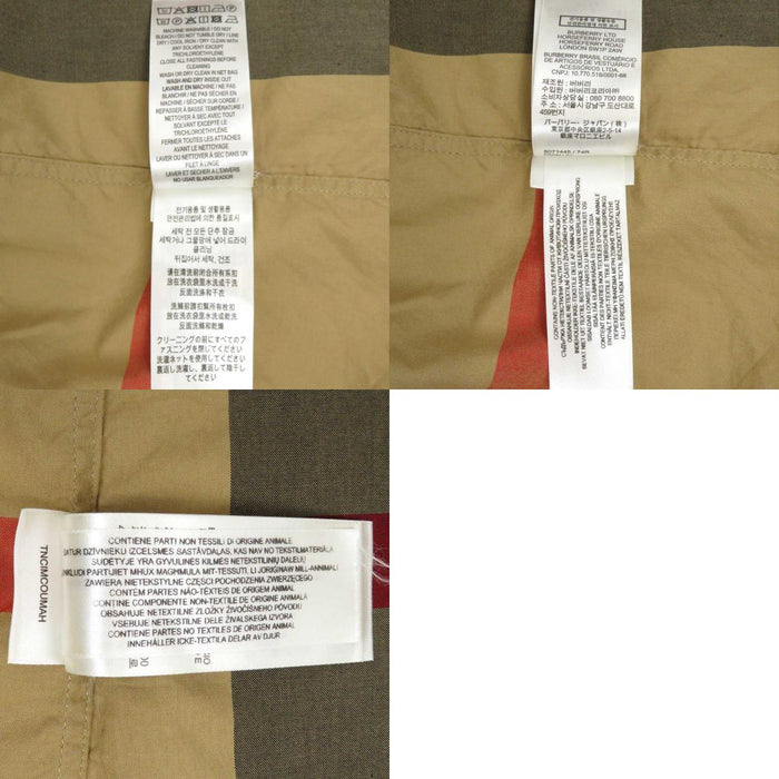 BURBERRY 
総柄 スリムフィット 
チェック柄 コットン ポプリン シャツ