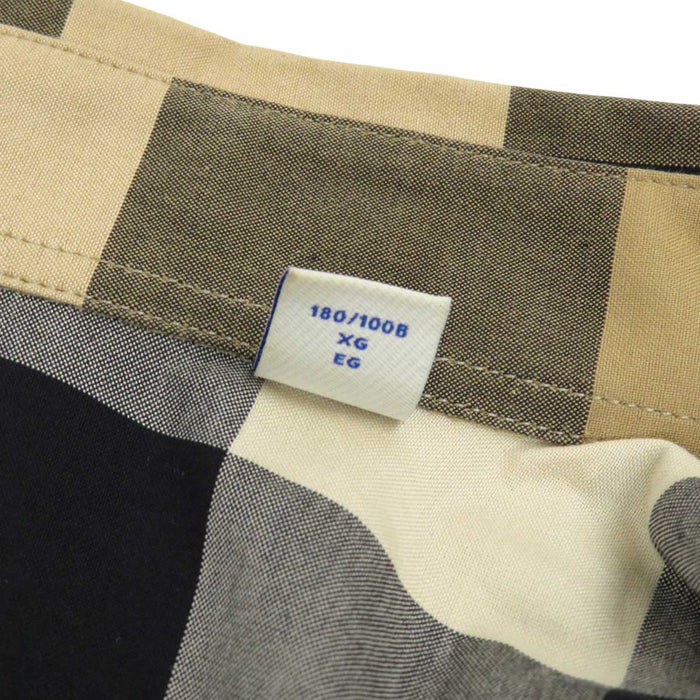 BURBERRY 
総柄 スリムフィット 
チェック柄 コットン ポプリン シャツ