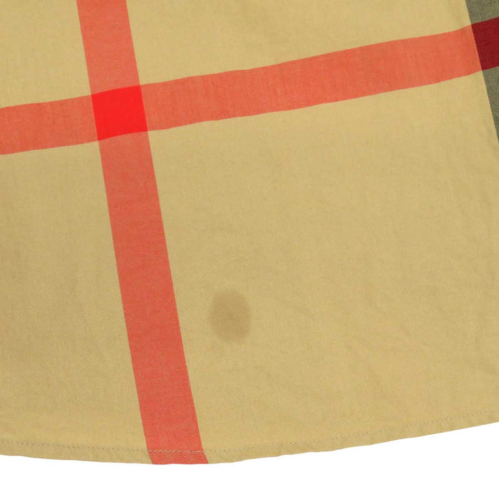 BURBERRY 
総柄 スリムフィット 
チェック柄 コットン ポプリン シャツ