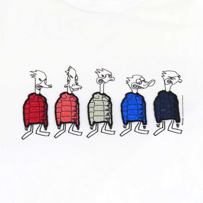 MONCLER 
ロゴ ワッペン SS TSHIRT 
ダックアウトライン プリント Tシャツ