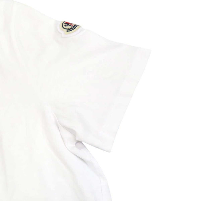 MONCLER 
ロゴ ワッペン SS TSHIRT 
ダックアウトライン プリント Tシャツ