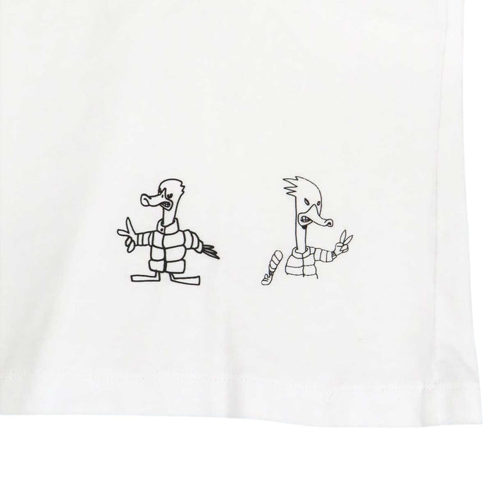 MONCLER 
ロゴ ワッペン SS TSHIRT 
ダックアウトライン プリント Tシャツ