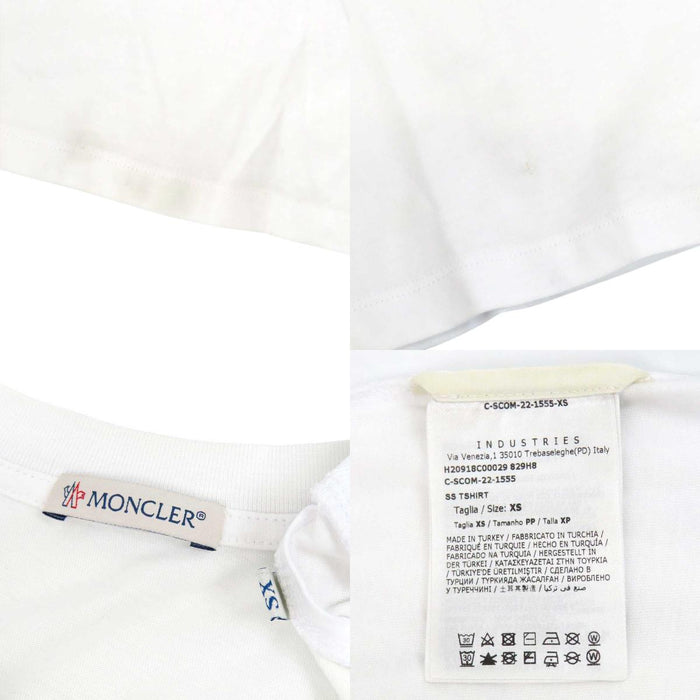 MONCLER 
ロゴ ワッペン SS TSHIRT 
ダックアウトライン プリント Tシャツ