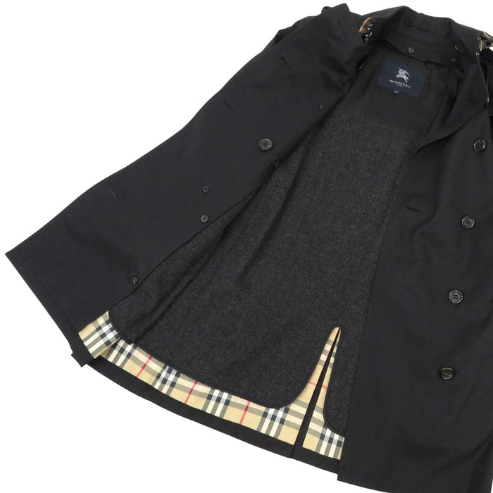 BURBERRY 
ベルト 裏地チェック柄 コットン 
ライナー付き トレンチコート