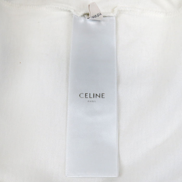 CELINE 
ロゴ コットン 
トリオンフ プリント リンガー Tシャツ