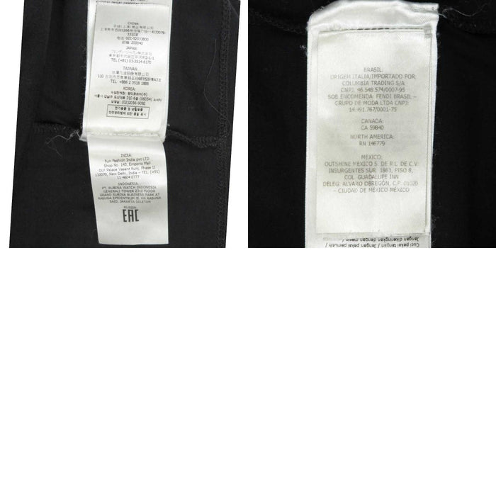 FENDI 
コットン 
ロゴ エンブロイダリー クロップド Tシャツ