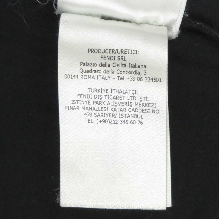 FENDI 
コットン 
ロゴ エンブロイダリー クロップド Tシャツ