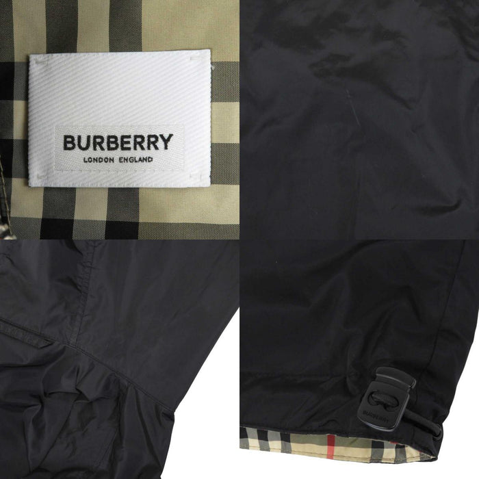 BURBERRY 
フーデッド ジップアップ 
ノバチェック リバーシブル ナイロン ジャケット