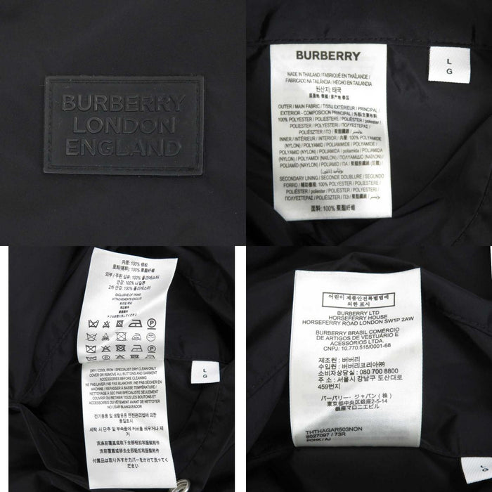BURBERRY 
フーデッド ジップアップ 
ノバチェック リバーシブル ナイロン ジャケット