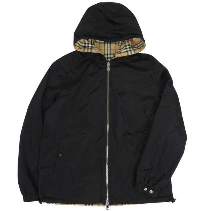 BURBERRY 
フーデッド ジップアップ 
ノバチェック リバーシブル ナイロン ジャケット