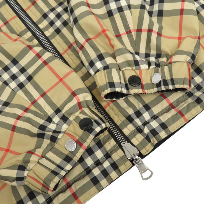 BURBERRY 
フーデッド ジップアップ 
ノバチェック リバーシブル ナイロン ジャケット