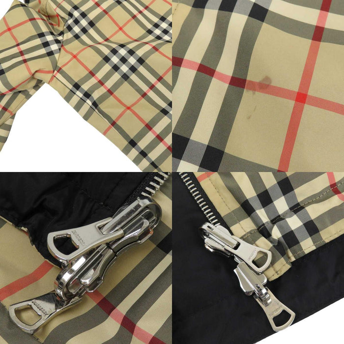 BURBERRY 
フーデッド ジップアップ 
ノバチェック リバーシブル ナイロン ジャケット