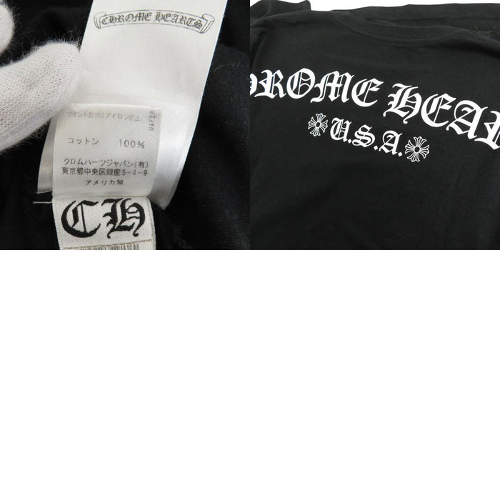 CHROME HEARTS 
CHプラス スクロールラベル ロゴ コットン アーチロゴ 
バックロゴ　プリント　Tシャツ