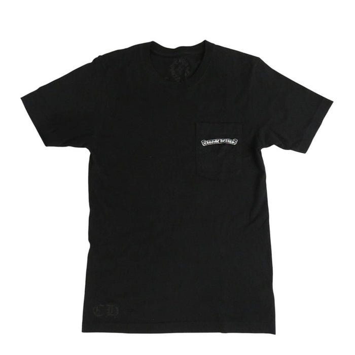 CHROME HEARTS 
CHプラス スクロールラベル ロゴ コットン 
バックロゴ プリント Tシャツ