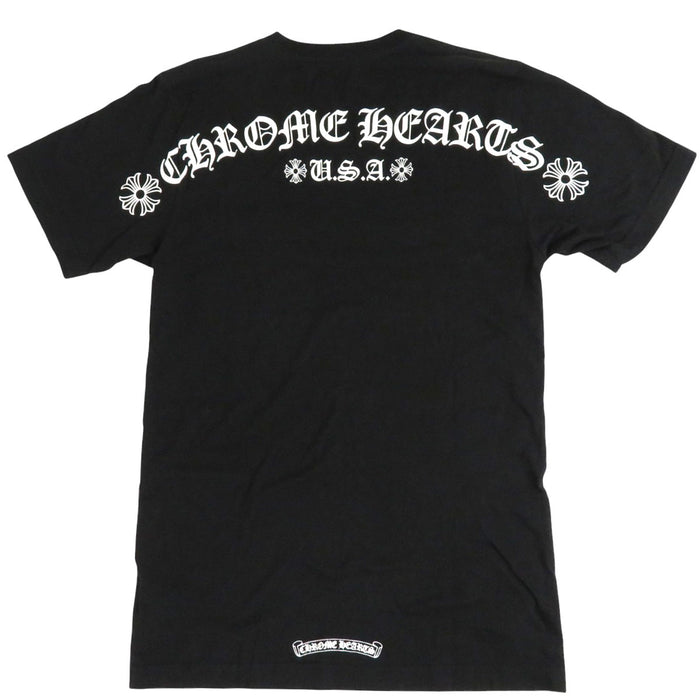 CHROME HEARTS 
CHプラス スクロールラベル ロゴ コットン 
バックロゴ プリント Tシャツ