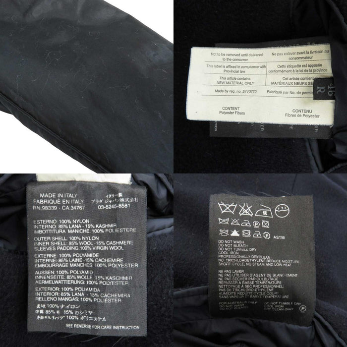 PRADA
Logo réversible nylon laine cachemire
Manteau Chester à l'envers