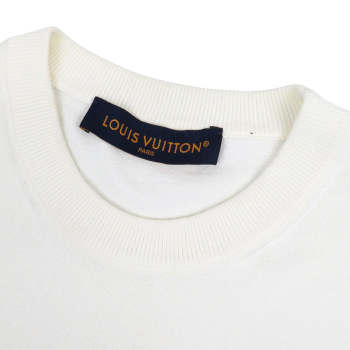 LOUIS VUITTON 
LV logo rhinestone cotton 1AGTLA 
Monogram gradient embellished T-shirt