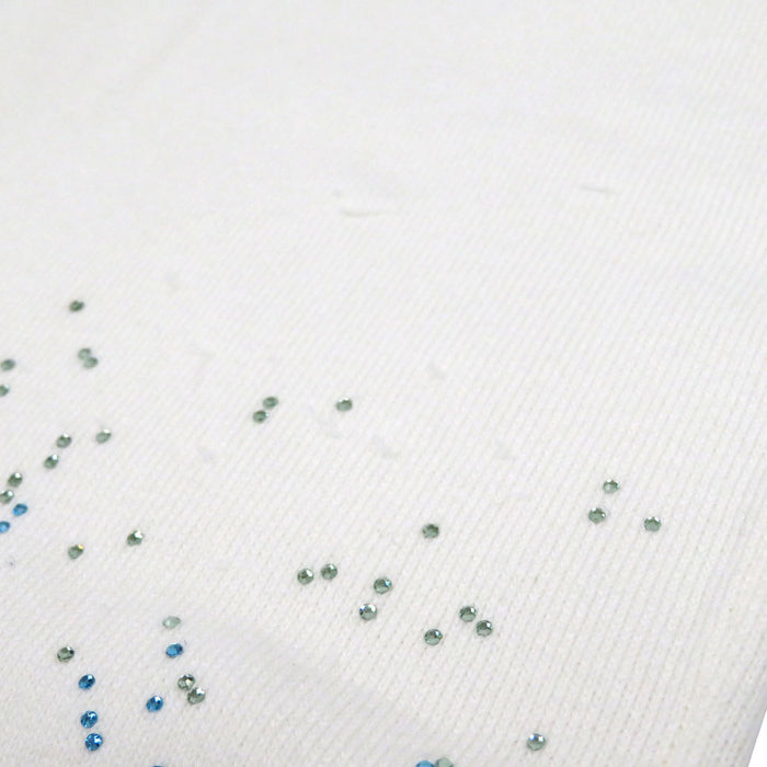 LOUIS VUITTON 
LV logo rhinestone cotton 1AGTLA 
Monogram gradient embellished T-shirt